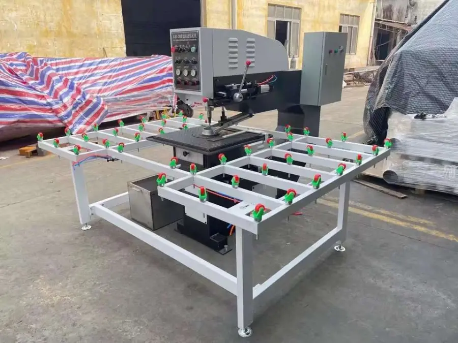KET HOT SELLING High Quality Window and Door Making Line Automatic Glass Drilling Machine — image 4