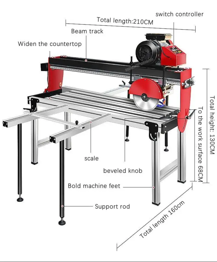KET Hot Heavy-duty Tile Cutting Machine Selling Stone Cutting Multifunctional Fully Automatic 45 Degrees Cutting Machine — image 3