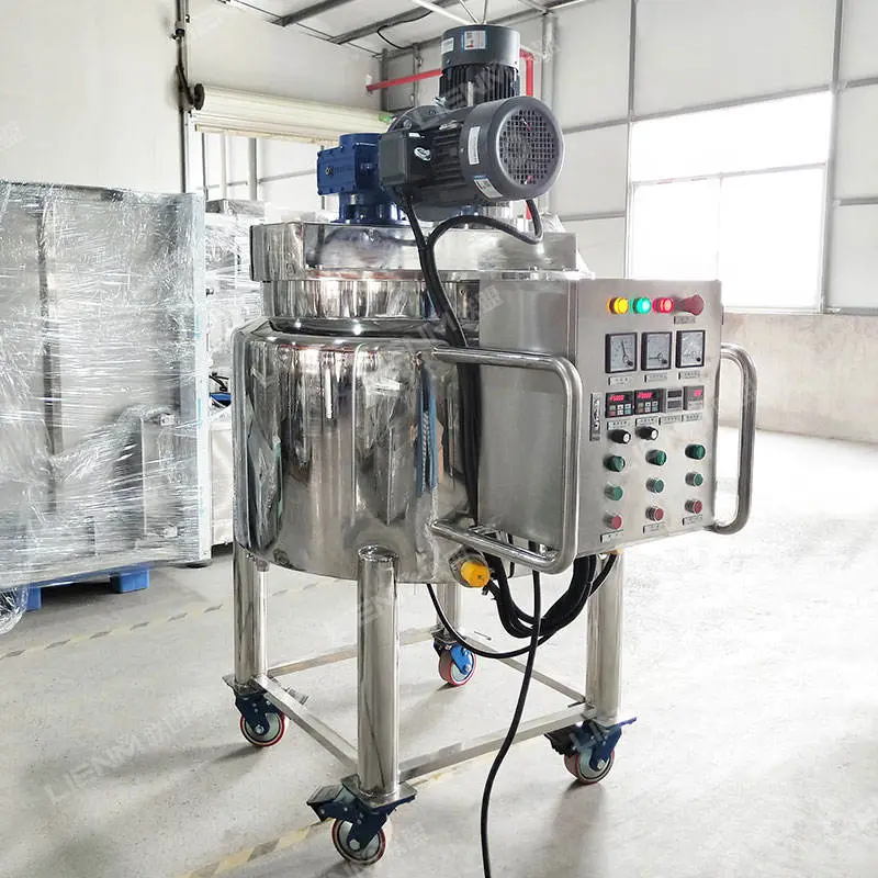 High Quality Soap Making Machine Liquid Soap Mixing Machine Electric Heating Liquid Cosmetics Hair Shampoo Making Machine — image 3