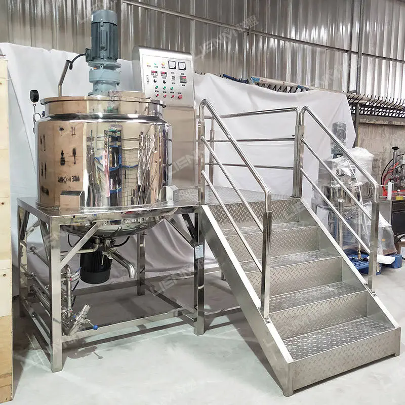 High Quality Liquid Soap Making Machine Mixer Steam Electric Heating SS Hand Sanitizer Detergent Mixing Making Machine — image 3