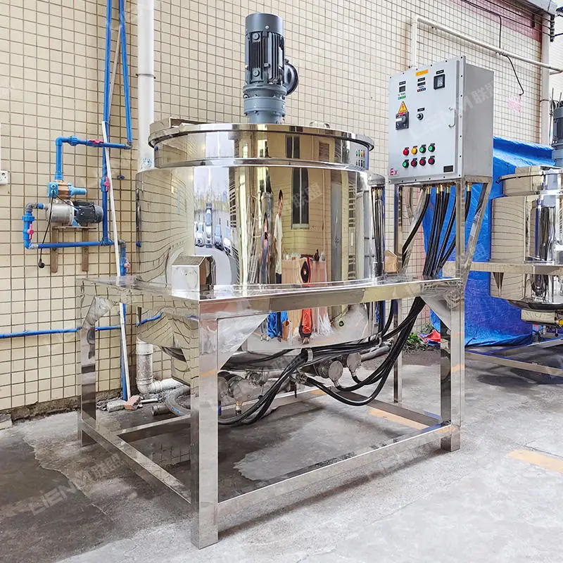 50L 60L 100L 200L 300L 500L 1000L Liquid Mixed tank for Cosmetic Mixing tank Stainless Steel Liquid Soap Mixing tank — image 3