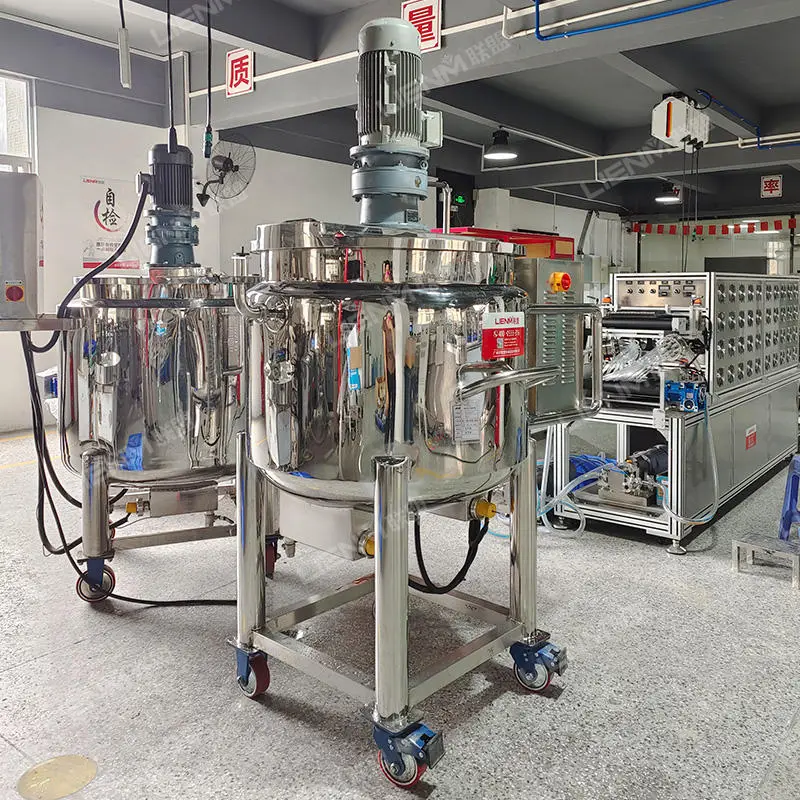 50L 60L 100L 200L 300L Industrial Mixing tank with Agitator Liquid Soap Mixing tank SS Liquid Mixed tank Cosmetic Mixing tank — image 3