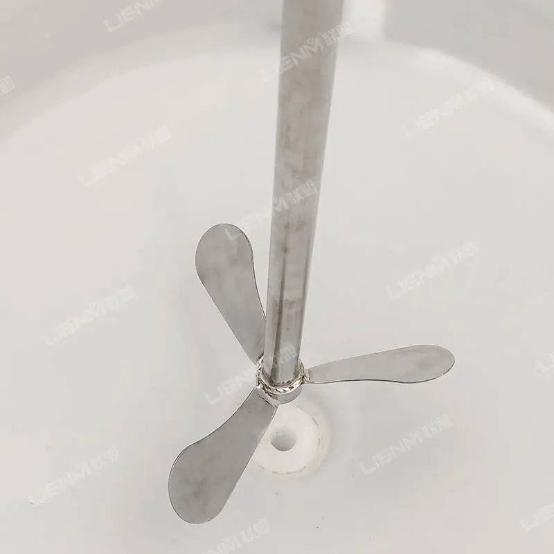 LIENM HDPE Plastic Material Chemical Industrial 200 500 Liters Mixing Tank Toilet Bowl Cleaner Bleach Mixing Tank With Agitator — image 4