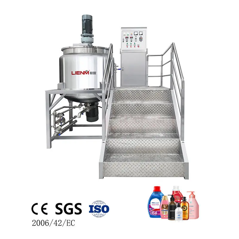 LIENM Automatic Liquid Mixer Machine Stainless Steel Cleaning Products Dishwashing Liquid Soap Mixers Makine Machine — view 1