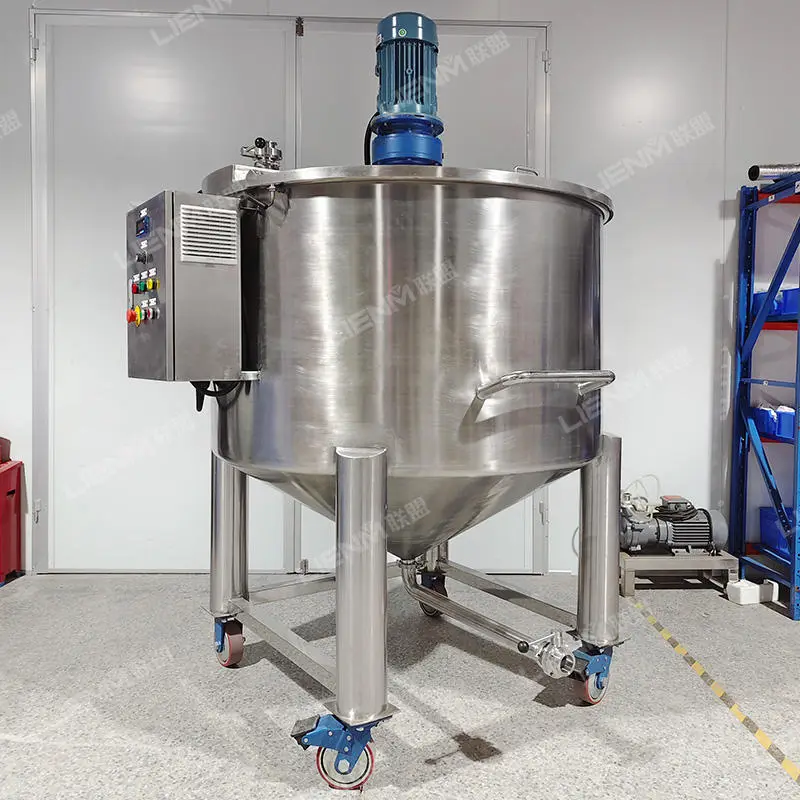 Factory Original Liquid Detergent Mixer Machine Making Machine 500L 1000L Liquid Soap Mixer Machine Liquid Mixing Equipment — image 3