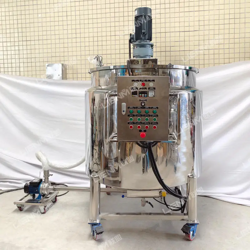 LIENM Customized Liquid Soap Production Mixer Making Machine 1000L SS Mixer Liquid Detergent Production Mixer — image 3