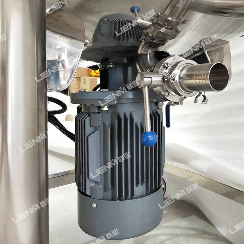 Factory Custom Stainless Steel Liquid Mixer Machine 200L 300L 500L Liquid Mixer tank Creams Cosmetics Liquid Soap Mixer — image 6