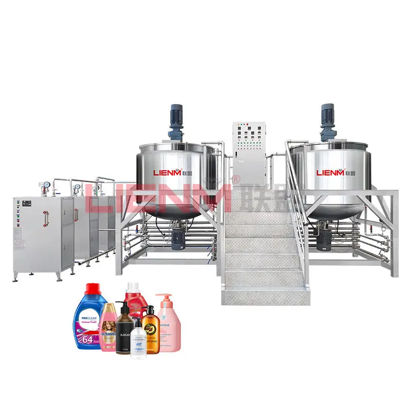Business Stainless Steel High Capacity Liquid Soap Detergent Production Line with Motor Pump Gear for Chemicals Processi — view 1