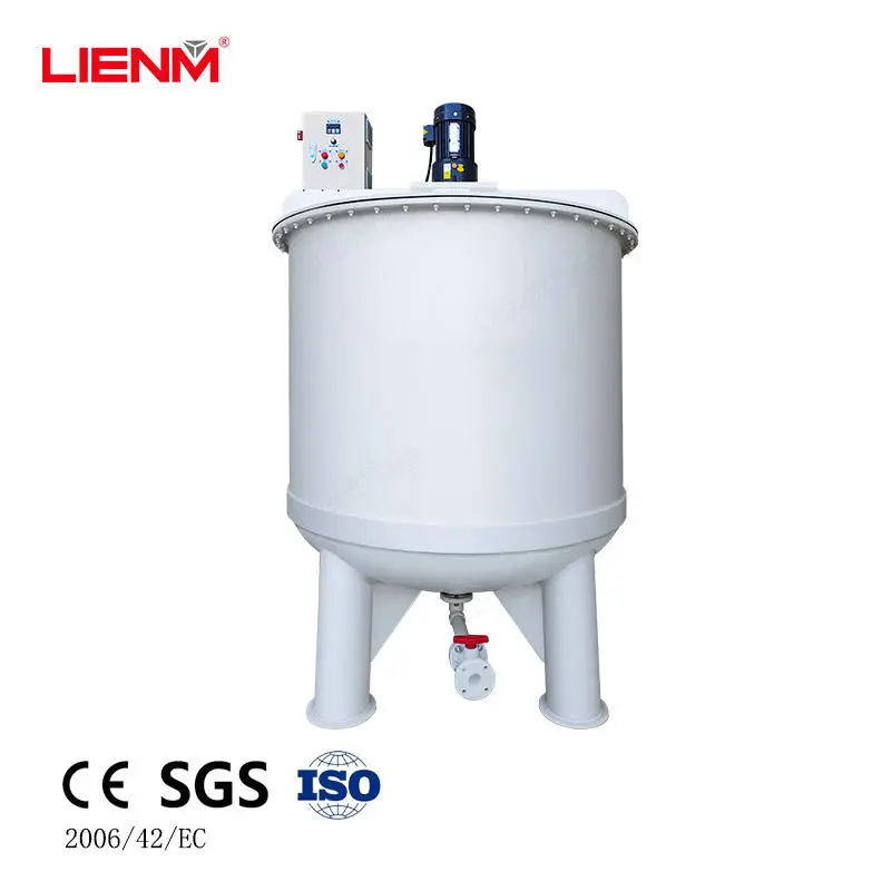 2500L Corrosion-resistant Liquid Mixing Tank With Agitator Bleach Corrosive Liquids Chemical Industrial Mixing Tank — view 1