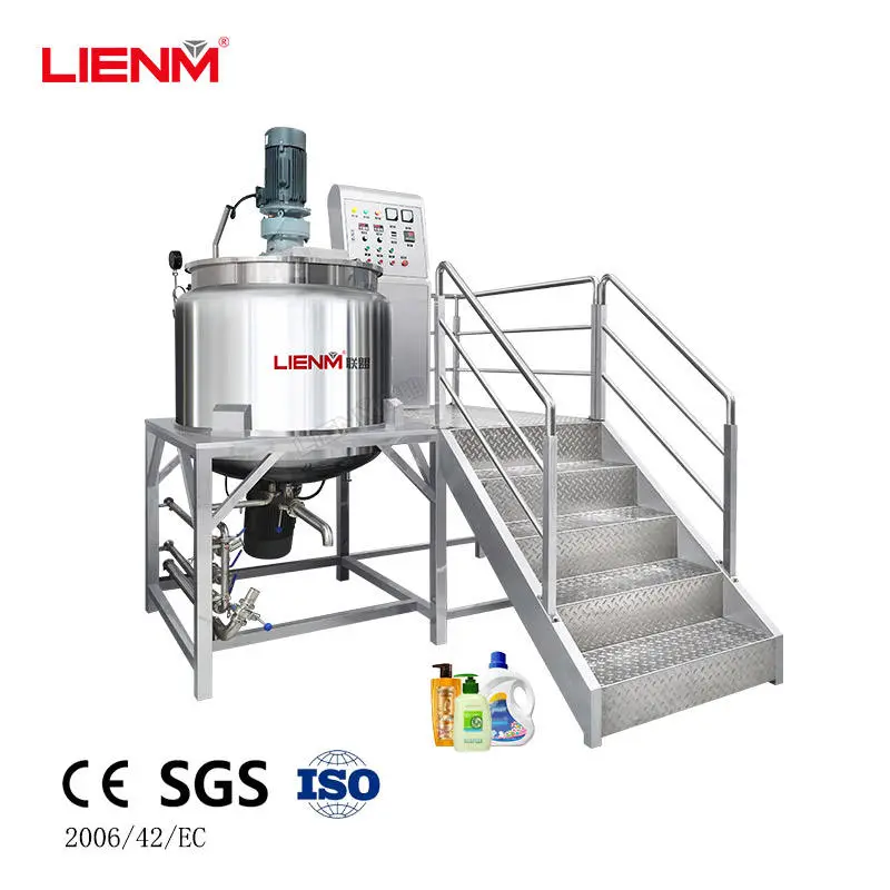 High Quality Mixing Equipment Liquid Soap Making Machine Stainless Steel Liquid Detergent Shampoo Mixing Machine — view 1