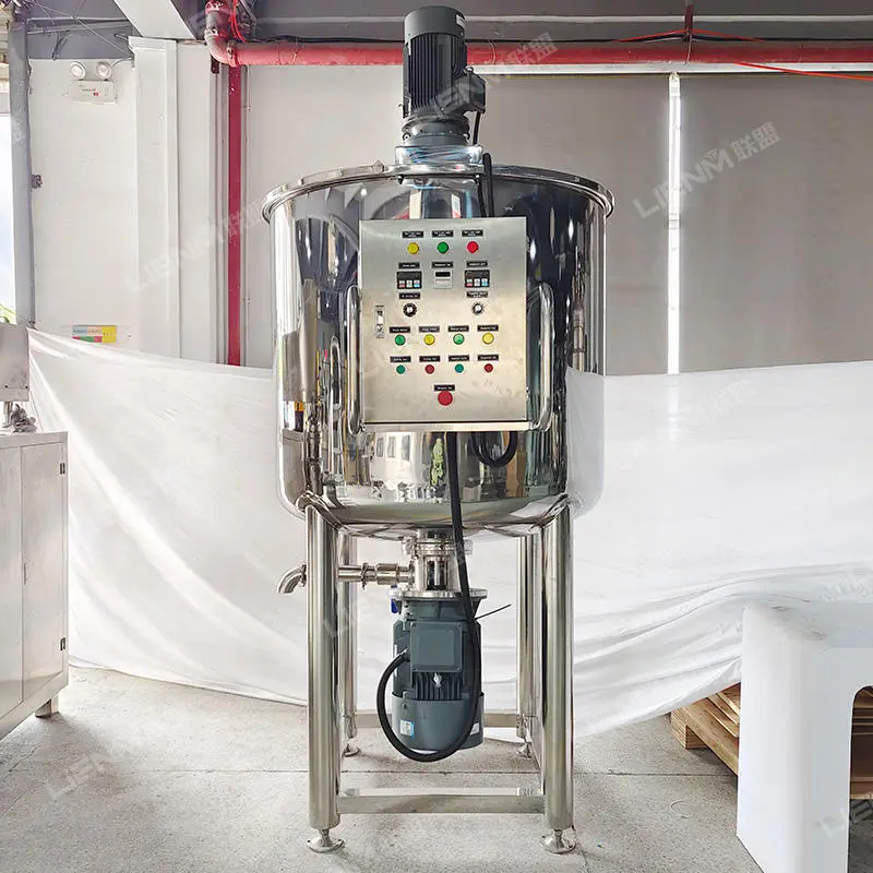 LIENM Stainless Steel 1000L Liquid Mixing Machine for Soap Detergent & Dishwashing Liquid with Motor High Productivity & Heating — image 3