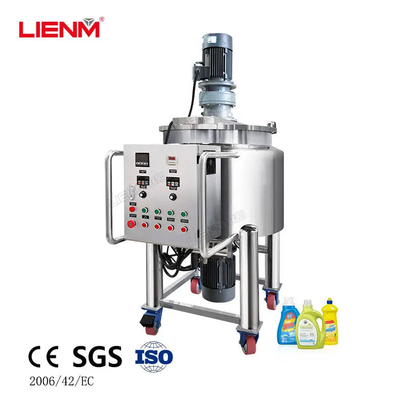 Small Vacuum Mixer for Cosmetic High Speed Vacuum Emulsifying Homogenizer Mixer tank Mobile Mixing Vacuum Machine — view 1
