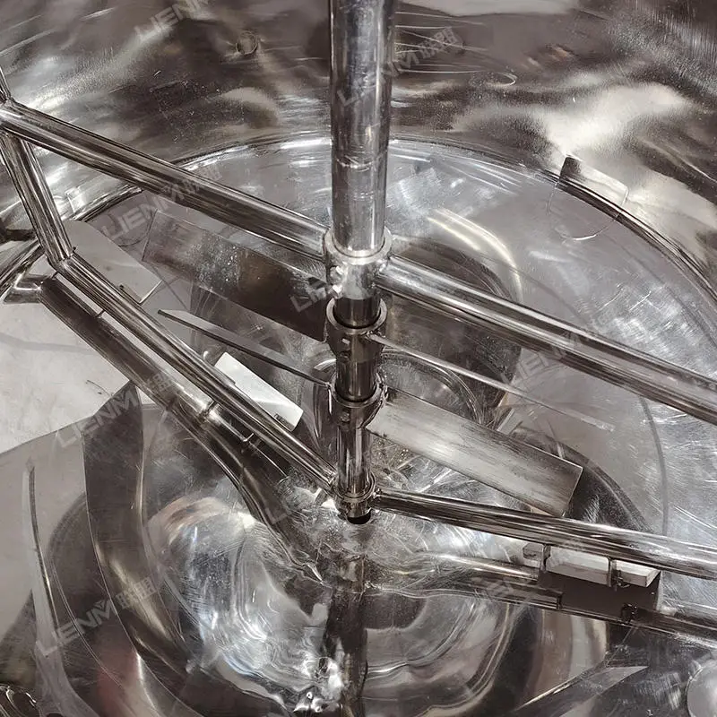 100L 500L 1000L Small Cosmetic Mixing Homogenizing Equipment High Sheer Mixer Cosmetic Tank Kettle Soap Cosmetic Machine Mixer — image 7