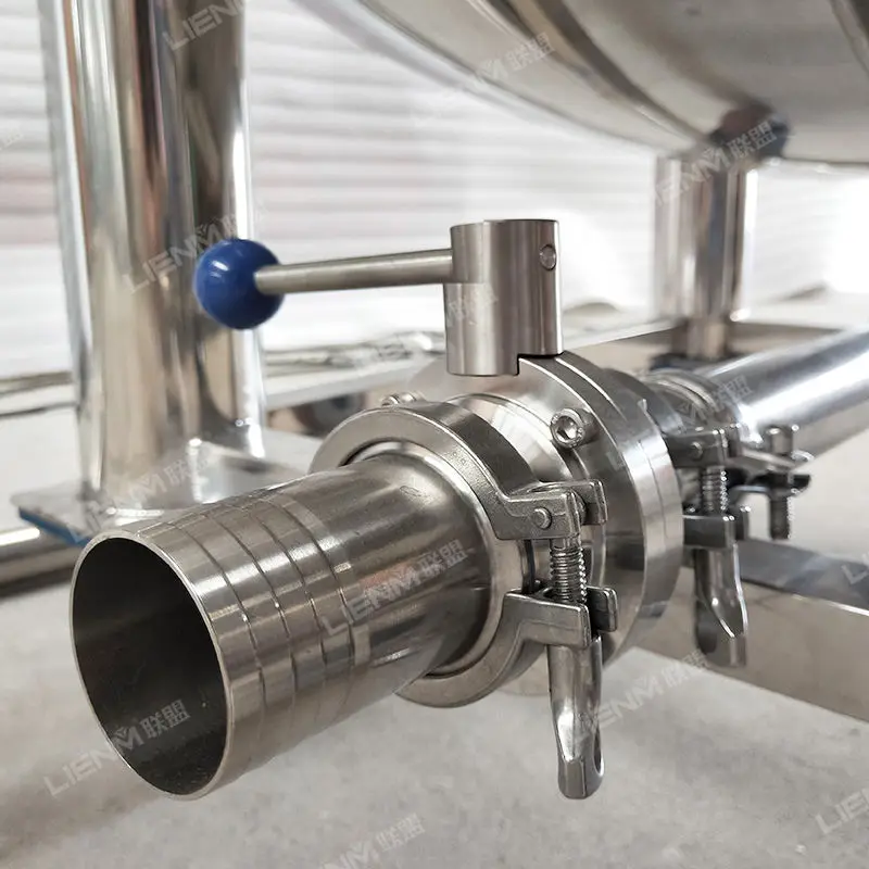 LIENM Stainless Steel Liquid Soap & Cosmetic Creams Mixing Tank with Agitator Motor-Driven Chemical Processing ISO9001 Certified — image 7