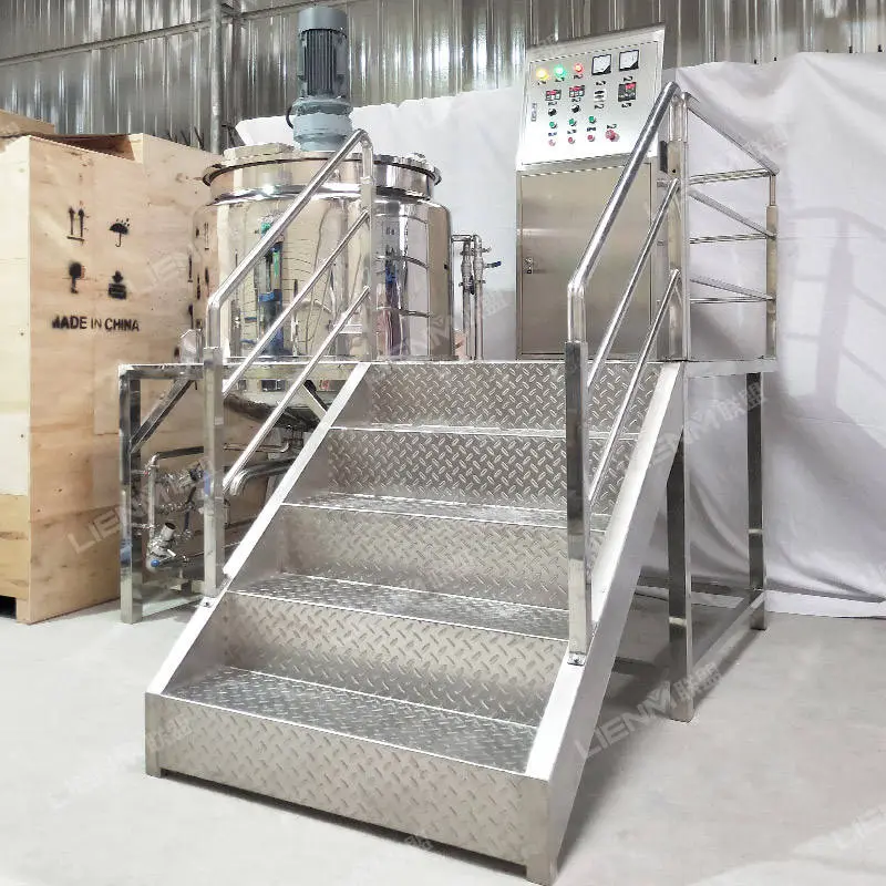 LIENM Liquide Chemical Mixer for Liquid Soap Making Machine Mixer 500L 1000L Dishwashing Liquid Mixer CE ISO — image 3