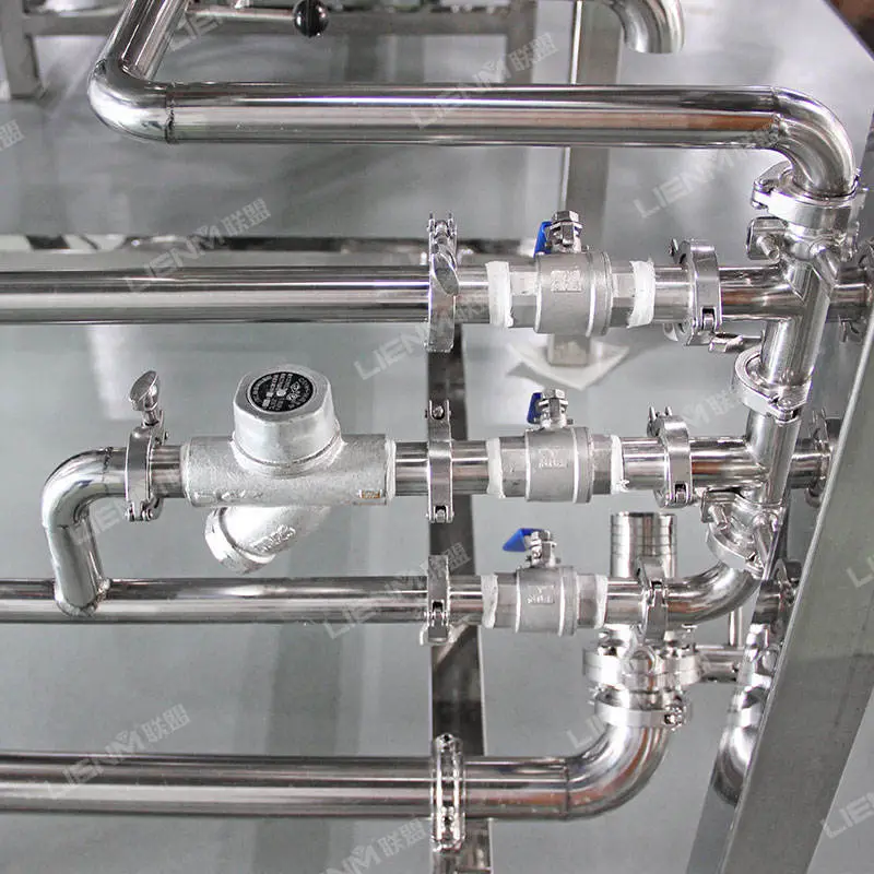 Industrial Stainless Steel Liquid Detergent Double Blending Mixing Tank Cosmetics Shower Shampoo Homogenize Mixing Motor — view 4