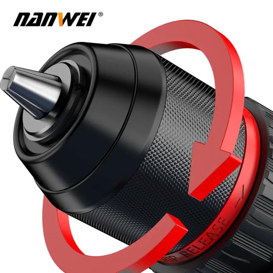 Nanwei Brushless Cordless Battery Rated Voltage 21V Power Tools Set 13mm Lithium Drill — view 2