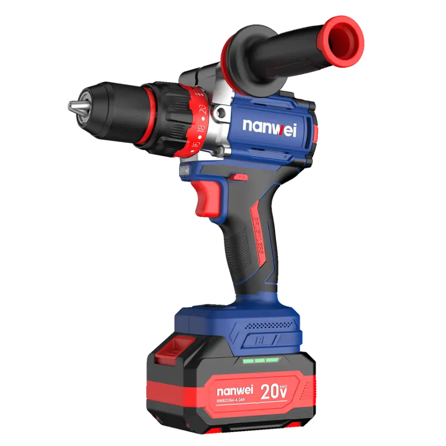 NANWEI 8217C 20V Industrial Electric Impact Screw Driver Wholesale Durable Rechargeable Handy Cordless Power Drill — image 2