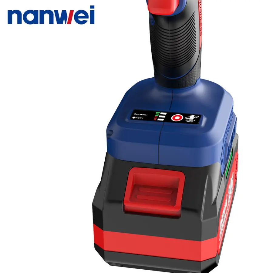 NANWEI Hot Selling Powerful Impact Drill 120N.m High Torque Rechargeable Lithium Battery Screwdriver — image 6