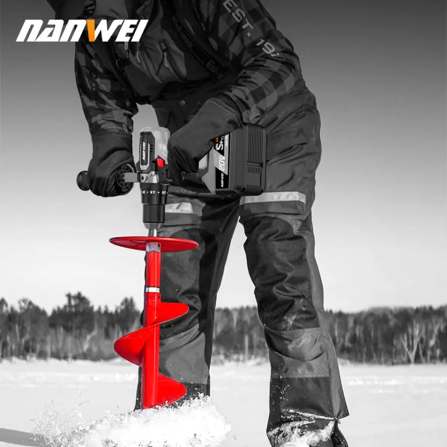 NANWEI 3A29 Cordless Rechargeable Brushless Electric Impact Drill 13MM 150N.m Battery Ice Breaking Screwdriver Tools — view 1