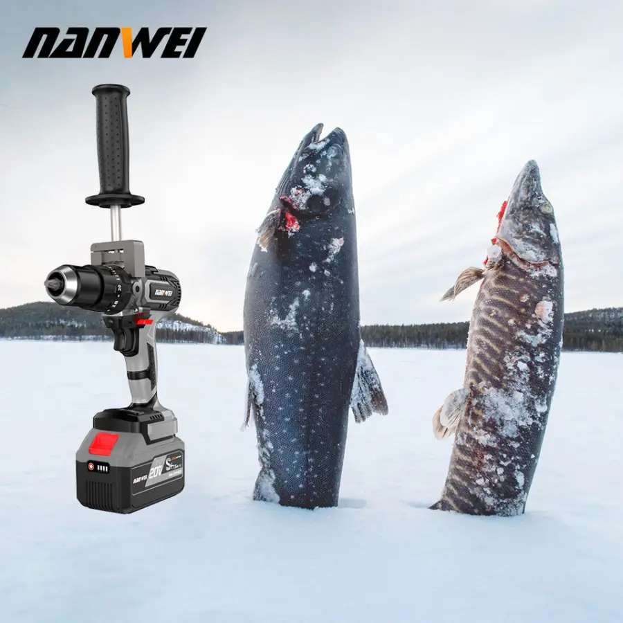 NANWEI 3A29 Cordless Rechargeable Brushless Electric Impact Drill 13MM 150N.m Battery Ice Breaking Screwdriver Tools — image 6