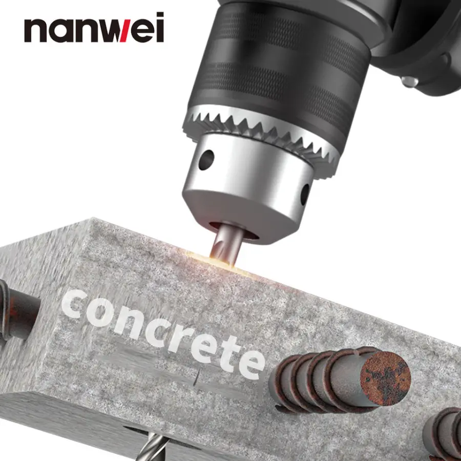 NANWEI High Power Cordless Impact Drill 220N.m Ice Drill Machine Brushless Fishing Drill — image 4