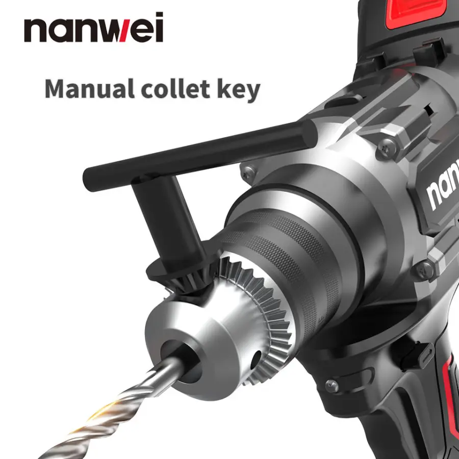 NANWEI High Power Cordless Impact Drill 220N.m Ice Drill Machine Brushless Fishing Drill — image 5