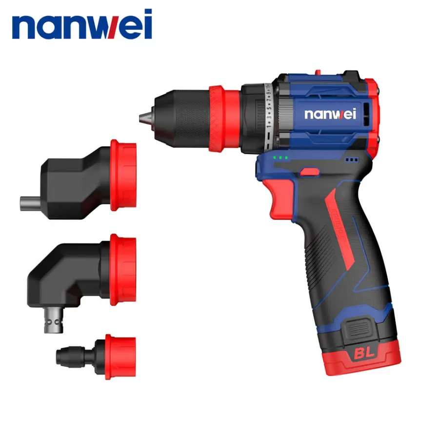Cordless Drill Set 4 in 1 Multi-function Combination Power Tool Electric Screw Driver for DIY — image 6