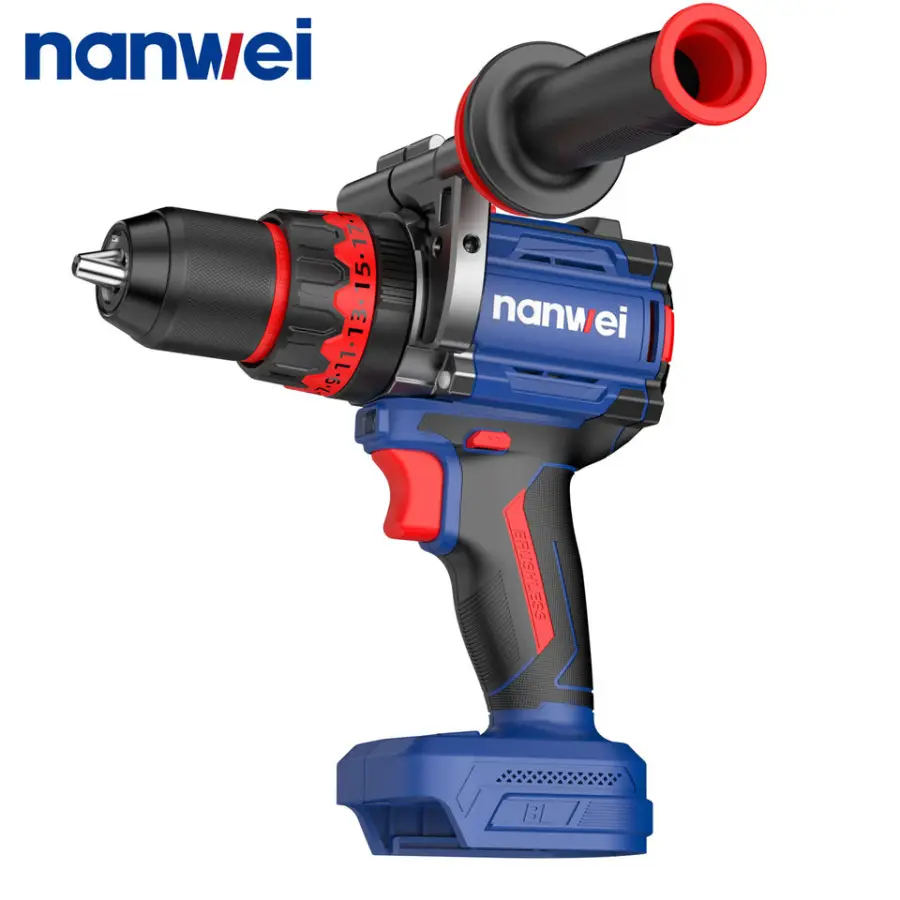 Power Tool Set High Torque 160Nm 13mm Chuck Cordless Brushless Impact Drill for Home Decoration — image 3