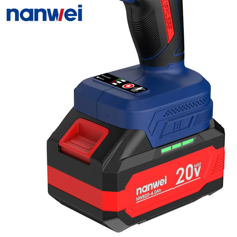 Nanwei Brushless 20V Power Tools 160N.m Impact Drill Handheld Drill Impact Driver 13mm Chuck Electric Tool — image 6