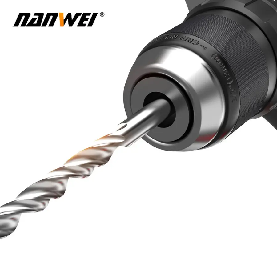 NANWEI Hot Selling 21V Electric Cordless Impact Drill Variable Speed 13mm Brushless High Performance Power Tools OEM — image 4