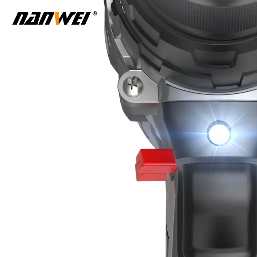 NANWEI 13mm Lithium Electric Drill Household Multifunctional Impact Drill Screwdriver Factory OEM Customizable Support — image 6