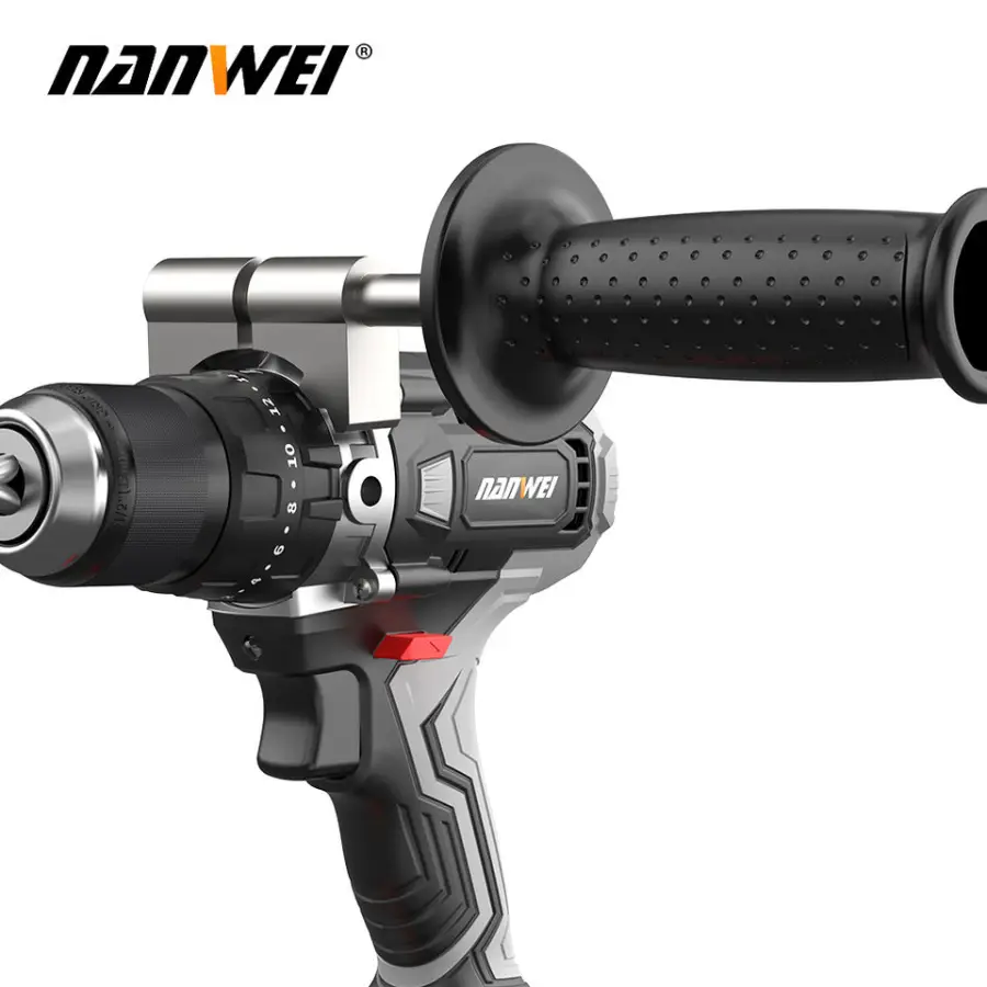 NANWEI 20V 13mm Larger Motor Heavy Quality Battery Cordless Power Tool Kit Electric Impact Drills — image 5