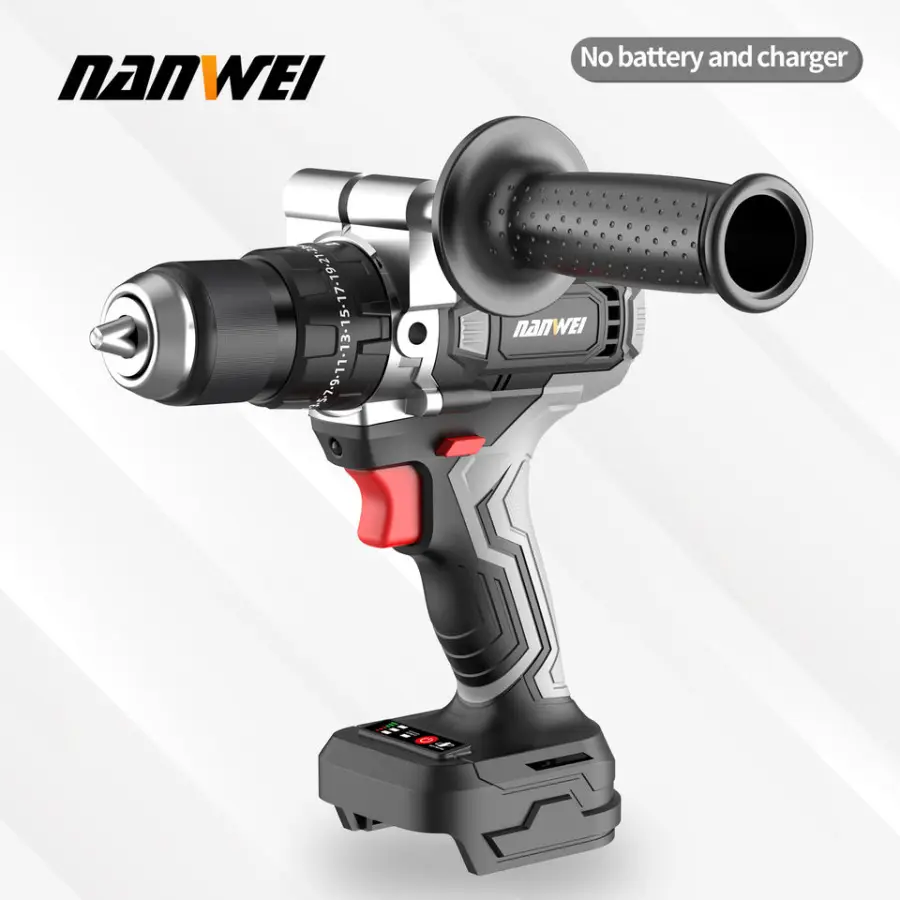 CE Certified Power Tools 120Nm Wireless Screwdriver 13mm Brushless Drill for Home Use — image 4