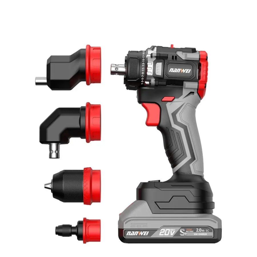 NANWEI 20V Cordless Drill Set 4 in 1 Multi-purpose Rechargeable Cordless Screwdriver Repair Tools — image 4