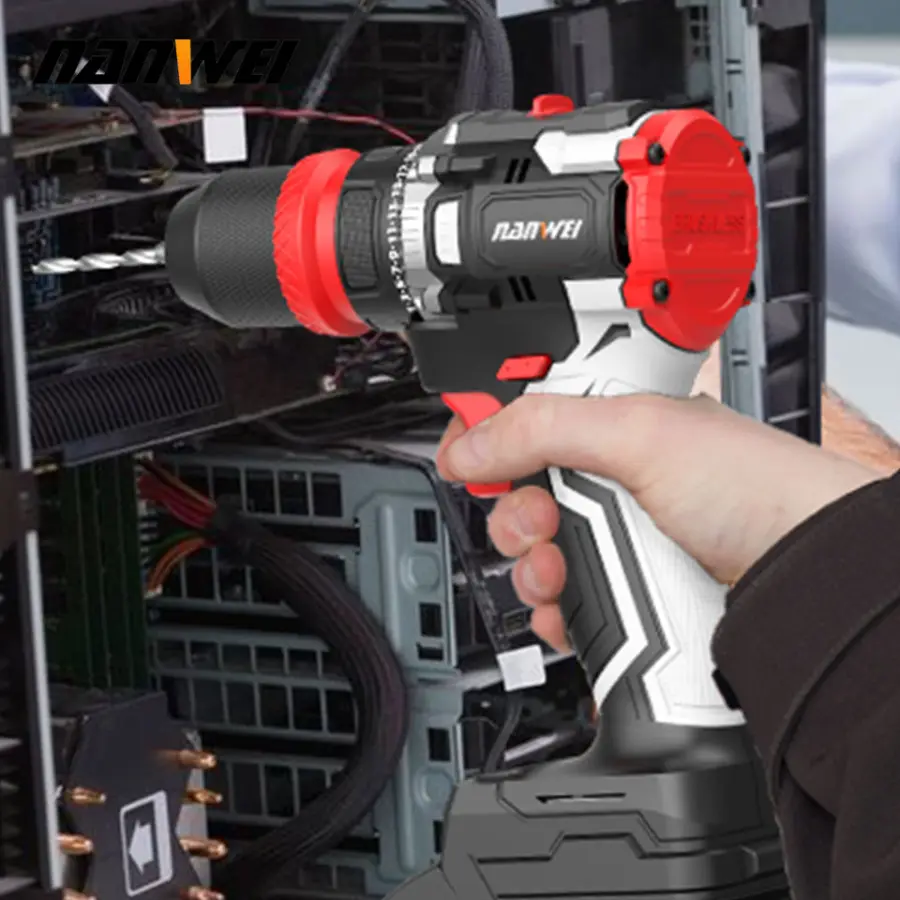 NANWEI 20V Cordless Drill Set 4 in 1 Multi-purpose Rechargeable Cordless Screwdriver Repair Tools — image 5