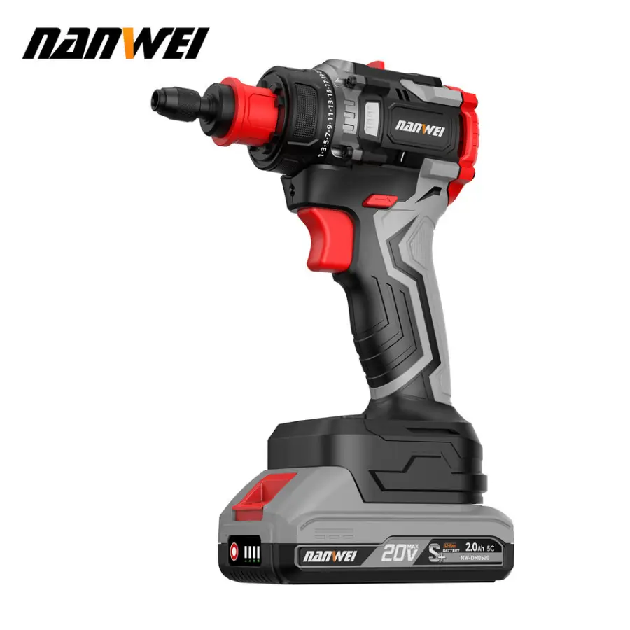 NANWEI 20V Cordless Drill Set 4 in 1 Multi-purpose Rechargeable Cordless Screwdriver Repair Tools — image 6