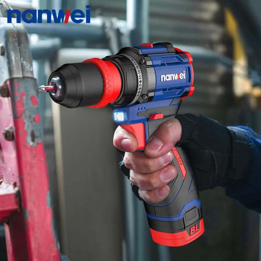 Nanwei 16.8V Heavy Duty Multi Head Electric Drill with Ergonomic Design and Lightweight Body — image 5