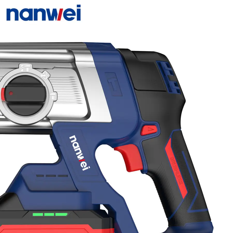 Nanwei Industrial Ce 20v Li-ion Brushless Power Cordless Hammers Rotary Hammer Drill — image 2