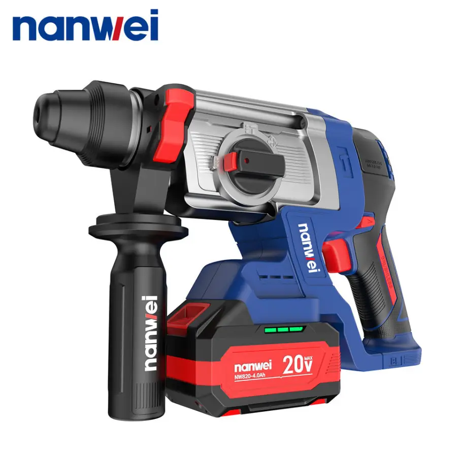 Nanwei Industrial Ce 20v Li-ion Brushless Power Cordless Hammers Rotary Hammer Drill — image 4