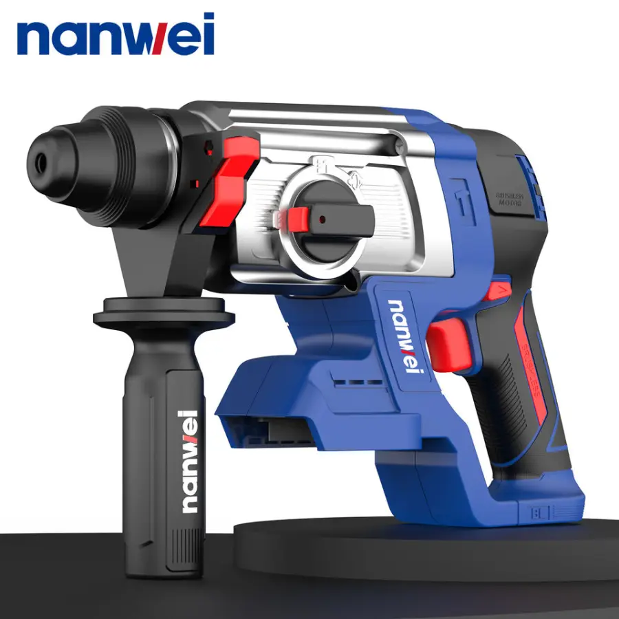 Power Tools Multi Function Machine Lithium Battery Cordless Drill Hammer High Quality Brushless Electric Rotary Hammer — view 1