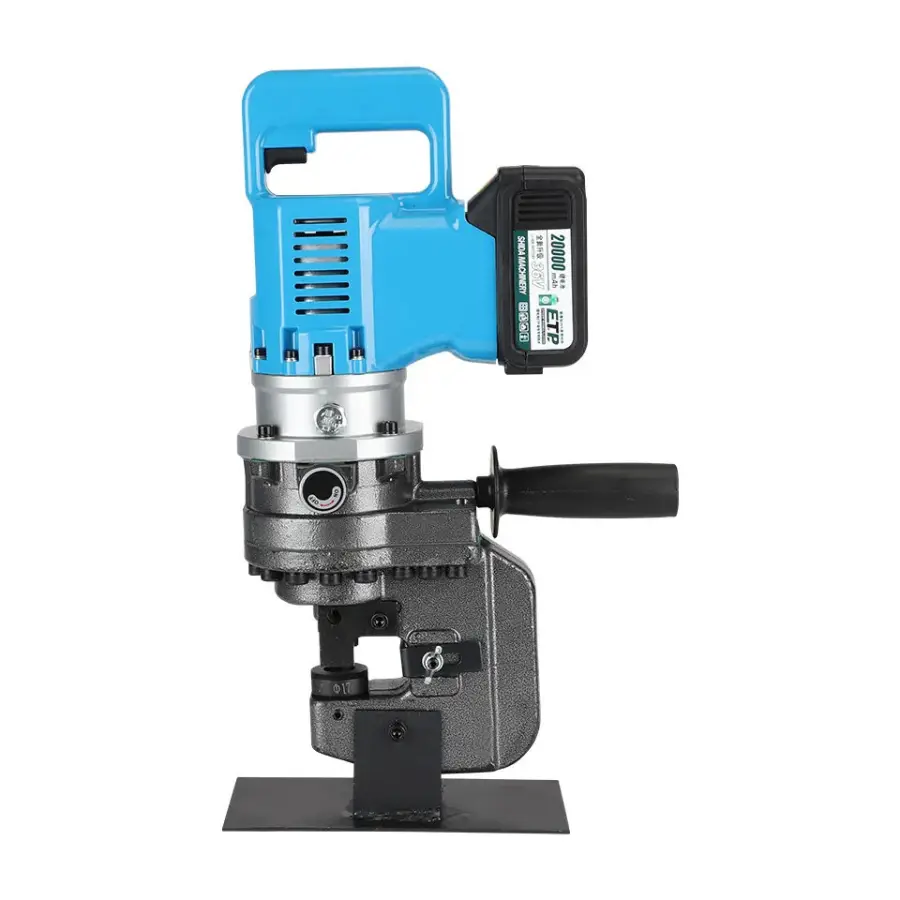 Lithium Battery Hydraulic Channel Punching Machine LD20 for Iron 6mm Thickness 20KG Weight Blue ODM Supported — image 3