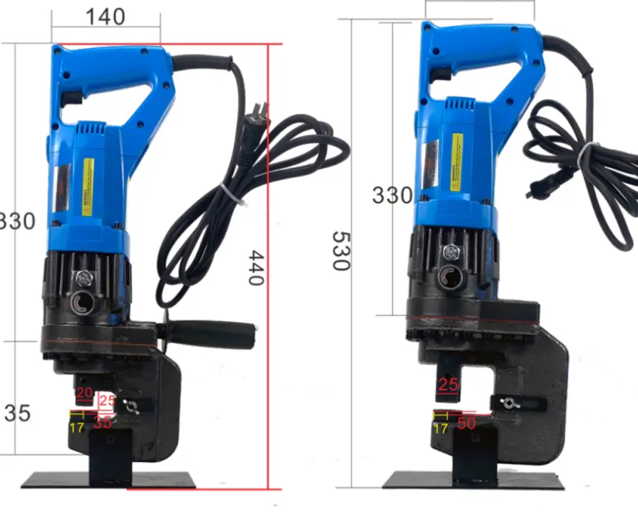 Electric Hydraulic Hole Puncher/punching Machine MHP-20 for Steel Iron Copper Aluminum — image 4
