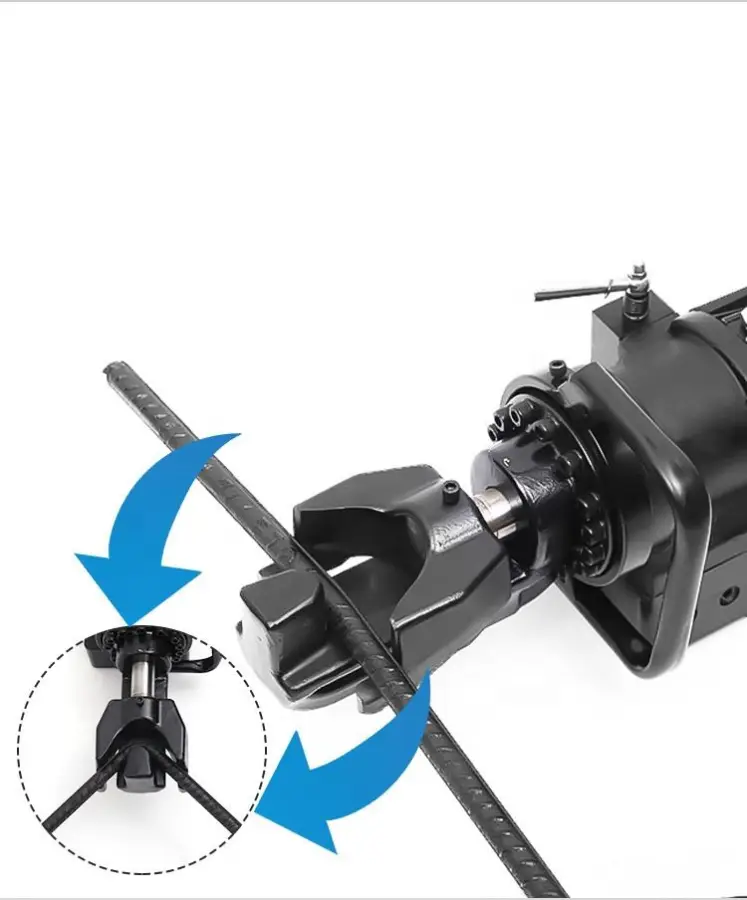 Jp-25 Portable Power Hydraulic Electric Rebar Bender 1200W 110V/220V/230V 10-25mm Bending Diameter 5S Bending Speed 16KG — image 3