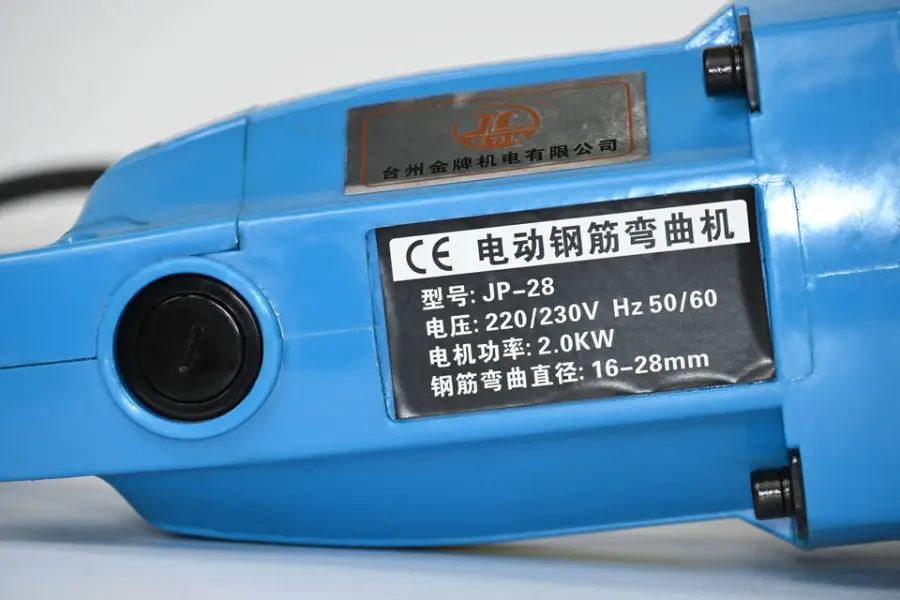 JINPAI JP-28 1200W Electro-Hydraulic Rebar Bending Machine 10-28mm Bending Diameter 5S Bending Speed AC 240V Voltage 16KG Belton — image 4