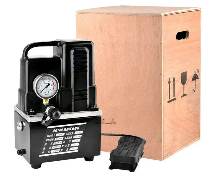 Hydraulic Gear Oil Pump Portable Electric Hydraulic Pump Hydraulic Oil Pump 220V 700 bar QQ-700 — image 3