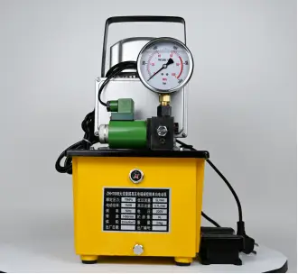 High Quality Pump Ultra-high Pressure Solenoid Valve Control Single Acting Electric Hydraulic Pumps — image 2