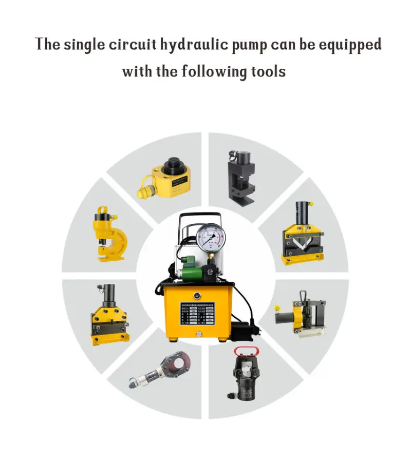 High Quality Pump Ultra-high Pressure Solenoid Valve Control Single Acting Electric Hydraulic Pumps — image 3