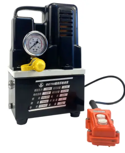 Small QQ700 High Quality Factory Solenoid Valve Electric Hydraulic Pump — view 1