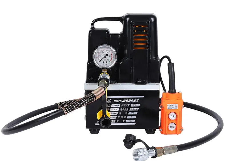 Small QQ700 High Quality Factory Solenoid Valve Electric Hydraulic Pump — image 3